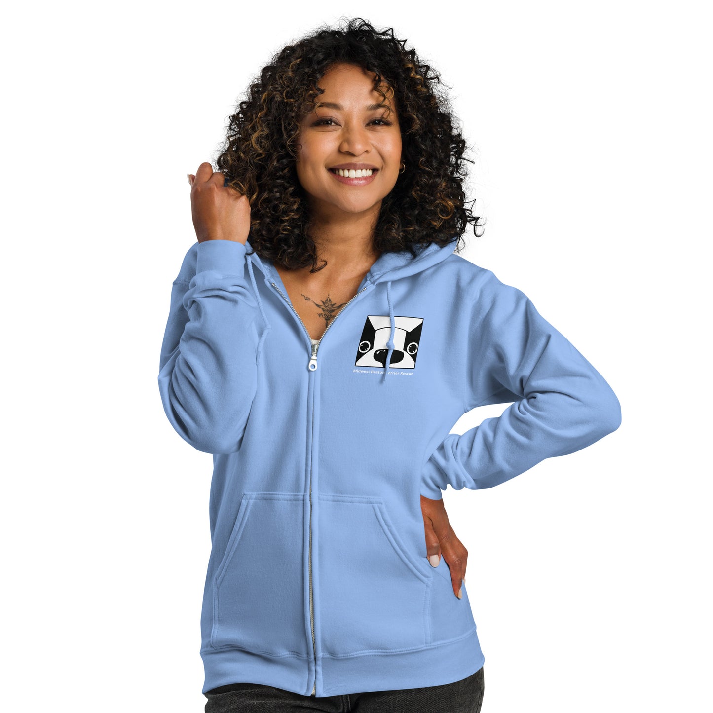 Logo Zip Hoodie - Unisex heavy blend